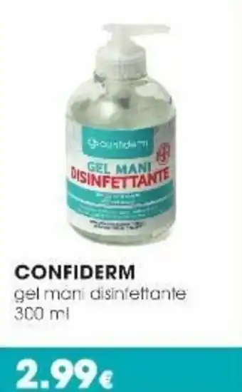 Tigotà Confiderm gel mani disinfettante 300 ml offerta