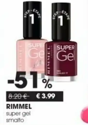 Tigotà Rimmel super gel smalto offerta