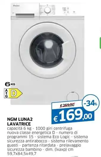 NGM Luna2 Lavatrice