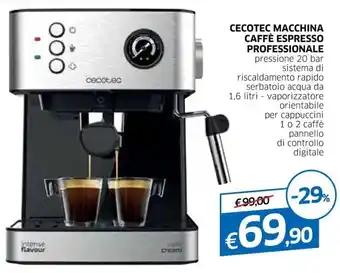 IperFamila Cecotec Macchina Caffè Espresso Professionale offerta