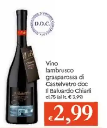 Famila Vino Lambrusco Grasparossa cl 75 offerta