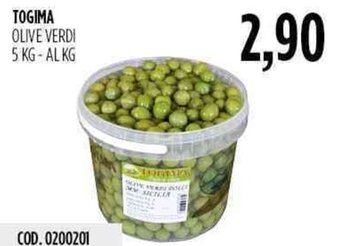 Carico Cash & Carry Togima Olive Verdi 5 Kg offerta