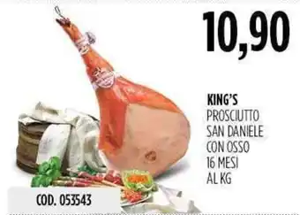 Carico Cash & Carry King's Prosciutto San Daniele Con Osso 16 Mesi offerta
