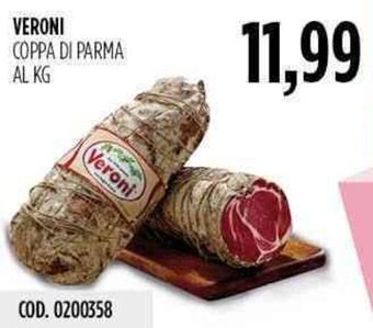 Carico Cash & Carry Veroni Coppa di Parma offerta