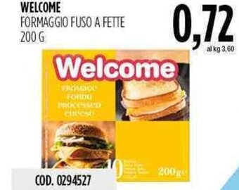 Carico Cash & Carry Welcome Formaggio Fuso a Fette 200 g offerta