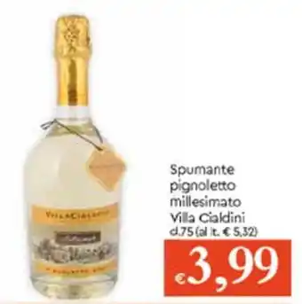 Famila Spumante Pignoletto Millesimato cl 75 offerta