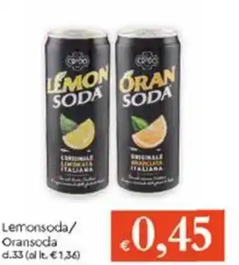 Lemonsoda/Oransoda cl 33