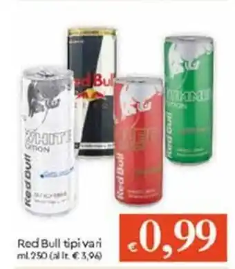 Famila Red Bull Tipi Vari 250ml offerta