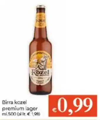 Famila Birra Kozel Premium Lager 500ml offerta