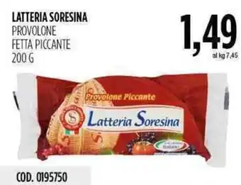 Carico Cash & Carry Latteria Soresina Provolone Fetta Piccante 200g offerta