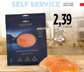 Carico Cash & Carry La Nef Re Salmone Norvegese Affumicato 100g offerta