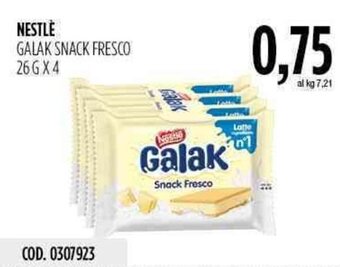 Carico Cash & Carry Nestlé Galak Snack Fresco 26 g x 4 offerta