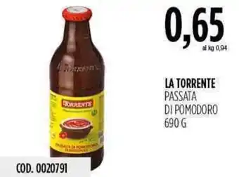 Carico Cash & Carry La Torrente Passata di Pomodoro 690g offerta