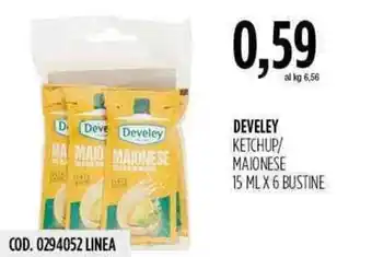 Carico Cash & Carry Develey Ketchup/Maionese 15 ml x 6 bustine offerta