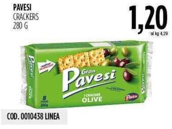 Carico Cash & Carry Pavesi Crackers 280g offerta