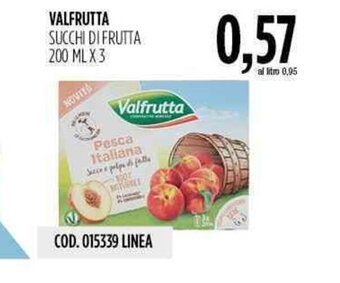 Carico Cash & Carry Valfrutta Succhi di Frutta 200 ml x 3 offerta