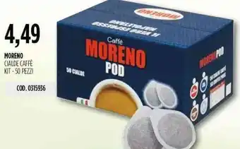 Carico Cash & Carry Moreno Cialde Caffè Kit 50 pezzi offerta