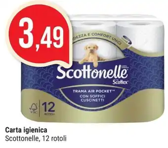 Supermercati Gulliver Scottonelle Carta igienica 12 rotoli offerta
