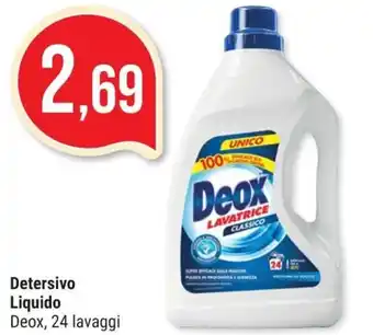 Supermercati Gulliver Deox Detersivo Liquido 24 lavaggi offerta