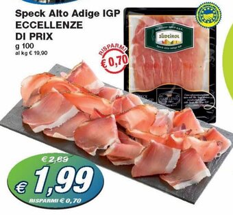 Prix Quality Eccellenze Di Prix Speck Alto Adige IGP g 100 offerta