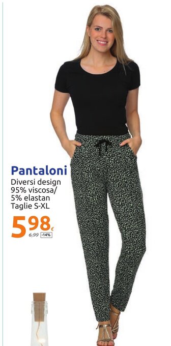 Action Pantaloni Taglie S-XL offerta