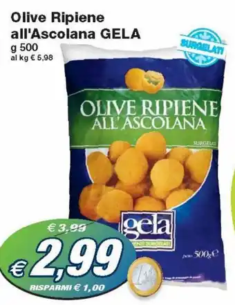 Prix Quality Gela Olive Ripiene all'Ascolana g 500 offerta