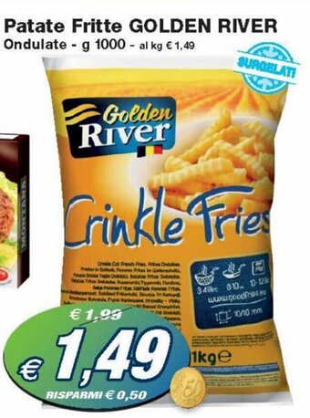 Golden River Patate Fritte Ondulate g 1000
