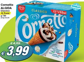 Prix Quality Algida Cornetto Classico 12 Pezzi g 720 offerta