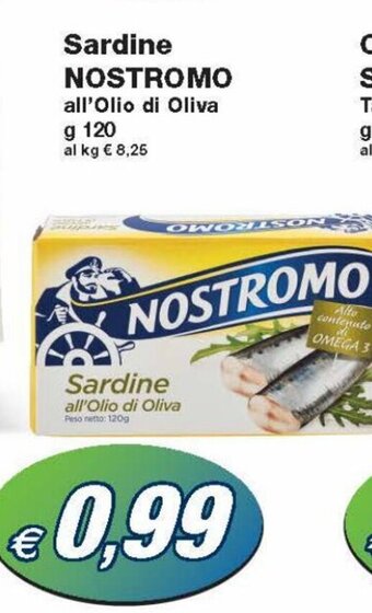 Prix Quality Nostromo Sardine all'Olio di Oliva g 120 offerta