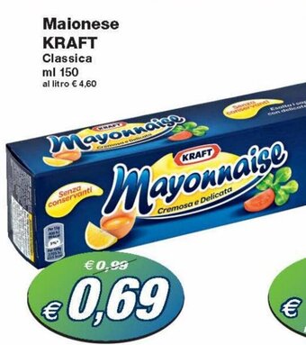 Prix Quality Kraft Maionese Classica ml 150 offerta