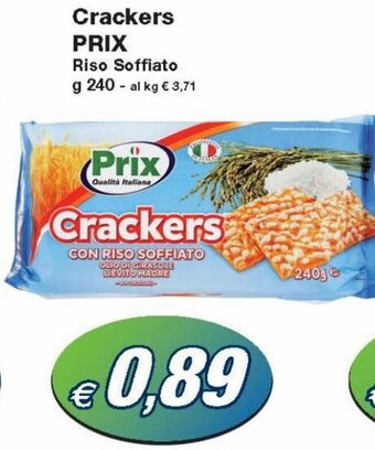 Prix Crackers Riso Soffiato g 240