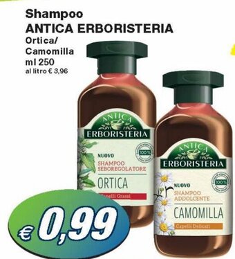 Prix Quality Antica Erboristeria Shampoo Ortica, Camomilla ml 250 offerta