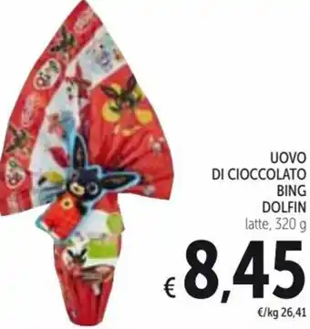 Spazio Conad Dolfin Uovo Di Cioccolato Bing Dolfin Latte, 320 g offerta