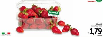Spazio Conad Fragole 500 g offerta