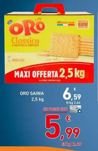 Spazio Conad Oro Saiwa 2,5kg offerta