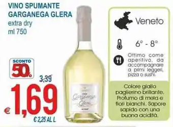 MD Discount Vino Spumante Garganega Glera 750 ml offerta