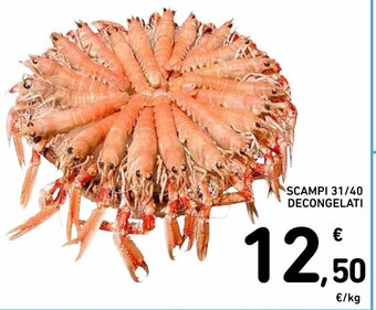 Spazio Conad Scampi 31/40 Decongelati offerta