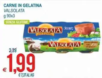 Valsolata Carne in Gelatina 90 g x 3