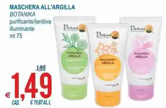 MD Discount Botanika Maschera All'Argilla 75ml offerta