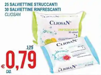 MD Discount Cliosan 25 Salviettine Struccanti 30 Salviettine Rinfrescanti offerta