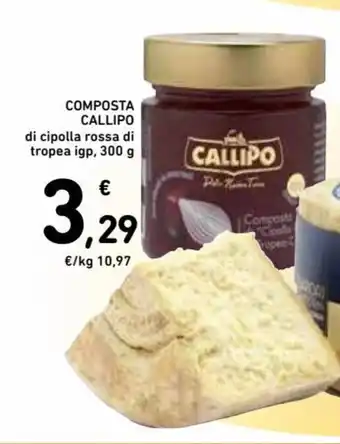 Spazio Conad Composta Callipo di cipolla rossa di tropea igp. 300g offerta