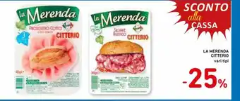 Spazio Conad La Merenda Citterio vari tipi offerta