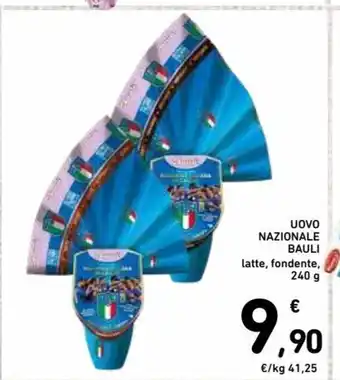 Spazio Conad Uovo Nazionale Bauli latte, fondente, 240g offerta