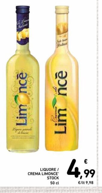 Spazio Conad Liquore/ Crema Limonce' Stock 50 cl offerta