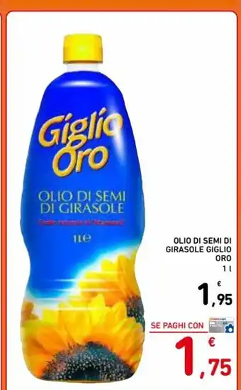 Spazio Conad Olio Di Semi Di Girasole Giglio Oro 1L offerta