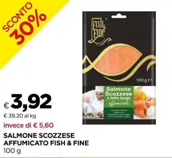 Unicoop Fish & Fine Salmone Scozzese Affumicato 100 g offerta