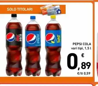 Spazio Conad Pepsi Cola vari tipi 1,5 L offerta