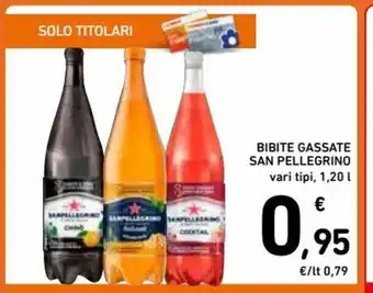 Spazio Conad Bibite Gassate San Pellegrino vari tipi, 1,20 L offerta