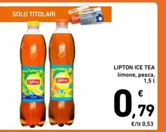 Spazio Conad Lipton Ice Tea limone, pesca, 1,5 L offerta