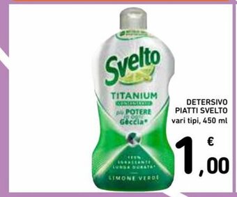 Spazio Conad Detersivo Piatti Svelto vari tipi, 450 ml offerta